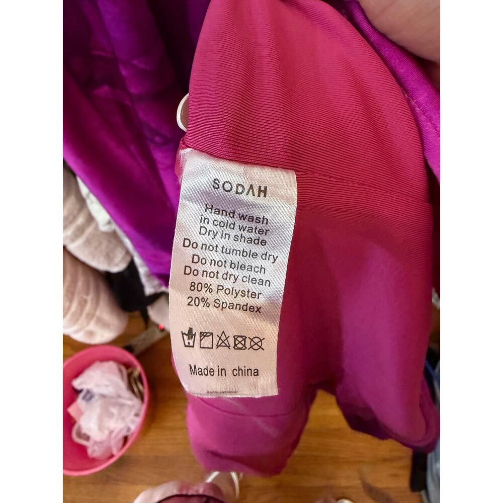 Sodah London Sweetie Maxi Dress Pink Side Slit Bodycon Sexy Size 12 Large - Picture 14 of 14